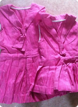Photo: .....Eller små rosa sjömansklänningar fr mitten 60-tal....